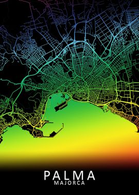 Palma Spain City Map