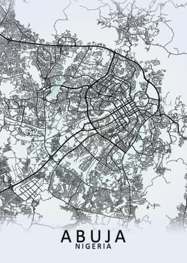 Abuja Nigeria City Map