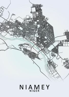 Niamey Niger City Map