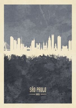 Sao Paulo Brazil Skyline