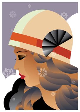 Girl Art Deco