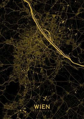 Wien map gold