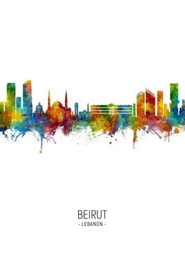 Beirut Lebanon Skyline