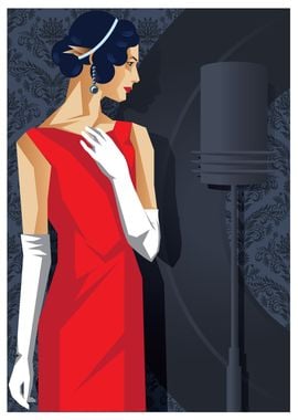 Lady Art Deco