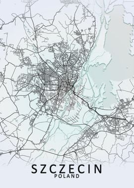 Szczecin Poland City Map