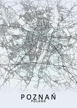 Poznan Poland City Map