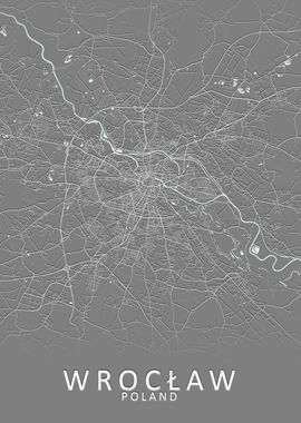 Wroclaw Poland City Map