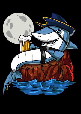 Shark Pirate Ocean Party