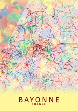 Bayonne France City Map