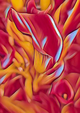 abstract colored lily