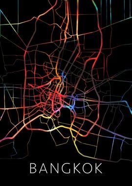 Bangkok Thailand City Map