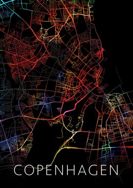 Copenhagen City Street Map