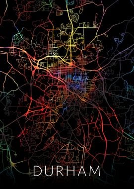 Durham North Carolina Map