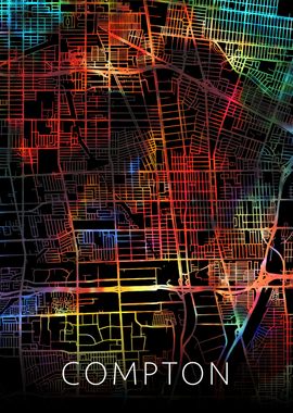 Compton California Map