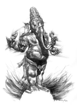 Ganesha sculpture