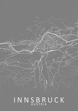 Innsbruck Austria City Map