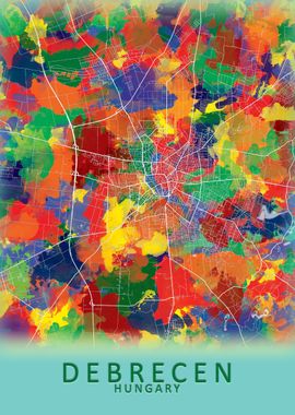 Debrecen Hungary City Map