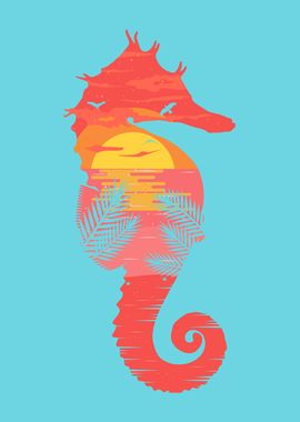 Sea Horse Sunset