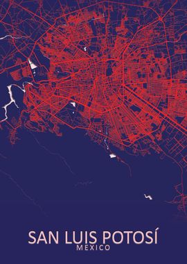 San Luis Potos Mexico Map