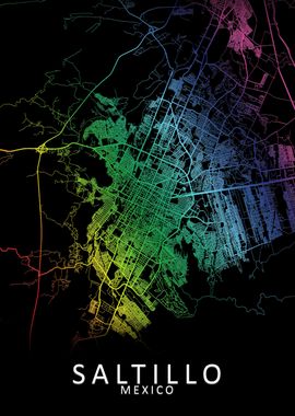 Saltillo Mexico City Map