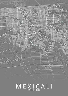 Mexicali Mexico City Map