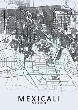 Mexicali Mexico City Map