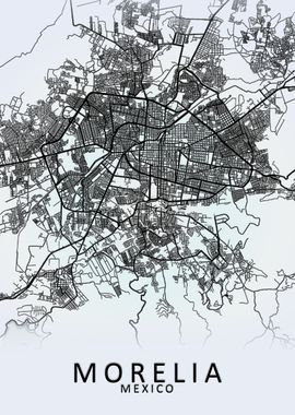 Morelia Mexico City Map