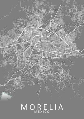 Morelia Mexico City Map