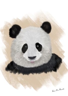 The panda with the tongue