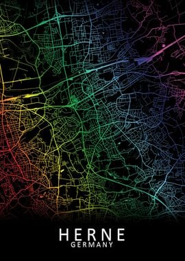 Herne Germany City Map