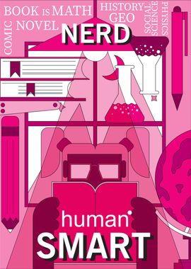 NERD POSTER PINK COLOR