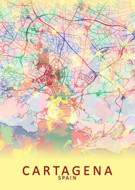 Cartagena Spain City Map
