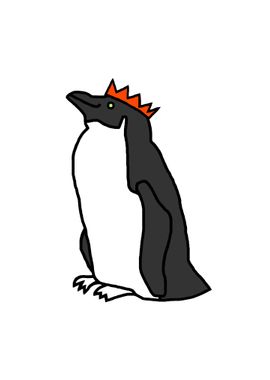 Penguin with Red Party Hat