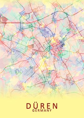 Duren Germany City Map