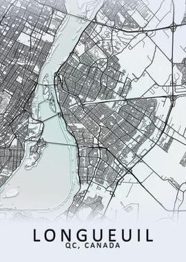 Longueuil Canada City Map