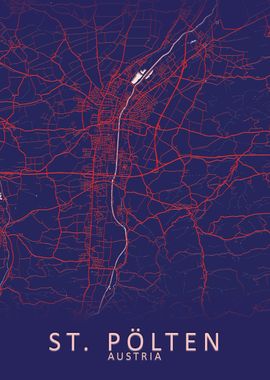 St Polten Austria City Map