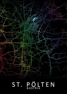 St Polten Austria City Map