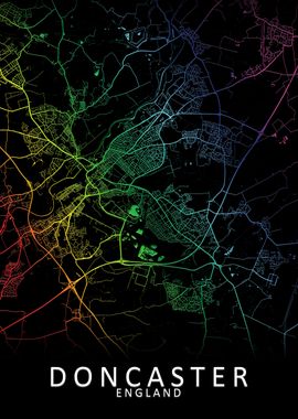 Doncaster England City Map