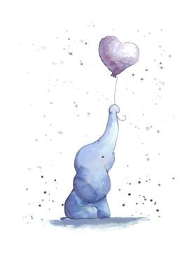 Elephant with Balloon