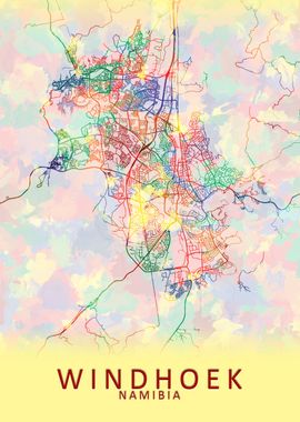 Windhoek Namibia City Map