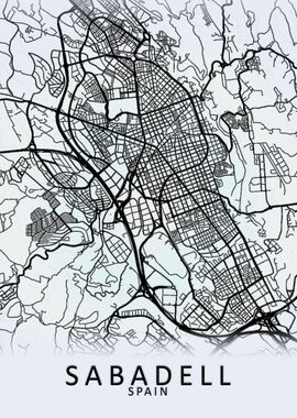 Sabadell Spain City Map