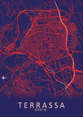 Terrassa Spain City Map