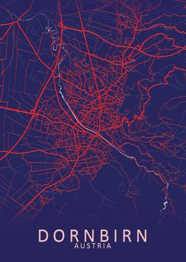 Dornbirn Austria City Map