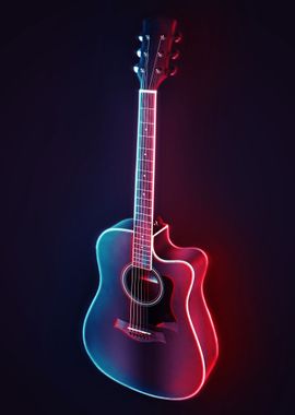 Neon Guitar 2