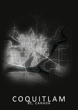 Coquitlam Canada City Map