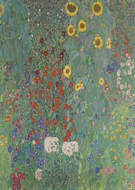 Klimt Garden with Flowers