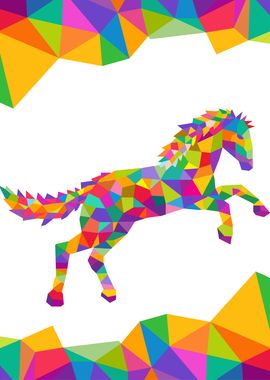 Horse Geometric Color