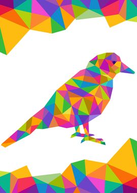 Bird Geometric Colorful