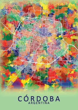 Cordoba Argentina City Map