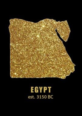 Egypt gold map